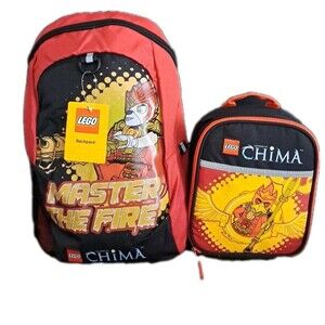 Lego Chima Backpack & Lunch Box Bag School Travel Set NWT